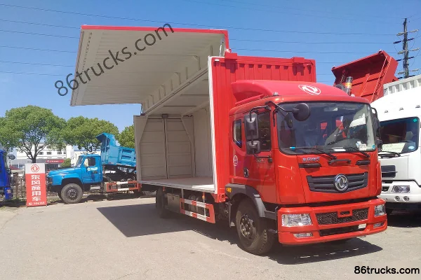 Dongfeng Yuhu 160 ch 4X2(6 roues) 7,65 m camion porteur à rideaux latéraux (EQ5168XYKLV2) Extérieur (2) | 86Trucks