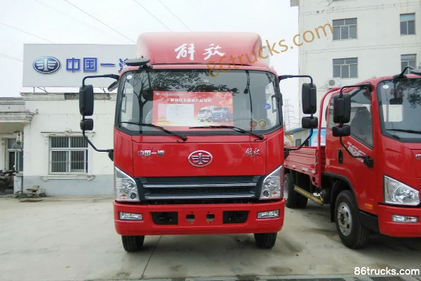 FAW Jiefang Lin V 141 hp 4X2(6 wheels) 3.85m Double Row Flatbed Light Truck Chassis Exterior (2) | 86Trucks