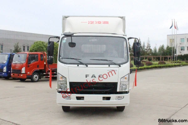 FAW Linghe 116 ch 4X2(6 roues) 4,12 m Camion fourgon cabine simple Extérieur (2) | 86Trucks