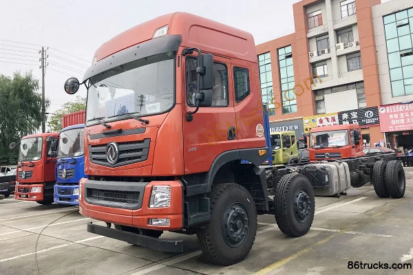 Dongfeng Yulong 240 hp 6X2(8 wheels) 9.6m Stake Cargo Truck Chassis (EQ1252GLV4) Exterior (2) | 86Trucks