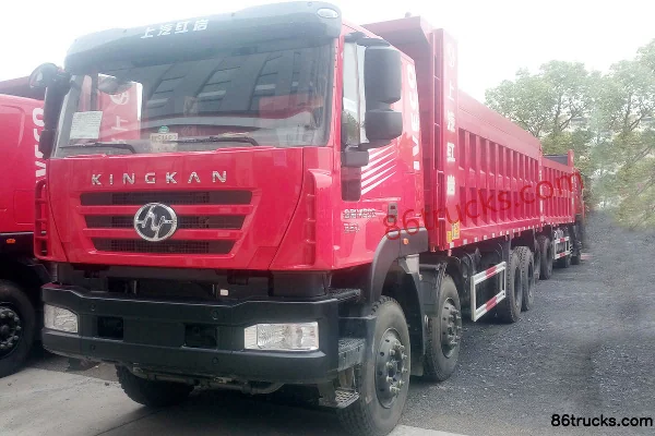 SAIC Hongyan New King Kong 350hp 8X4(12 wheels) 7.2m Dump Truck Exterior (2) | 86Trucks