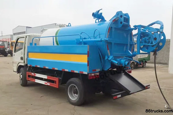 Dongfeng Duolika D6 102hp 4X2(6 wheels) Cleaning and Suction Truck (Tianweiyuan Brand) Exterior (3) | 86Trucks