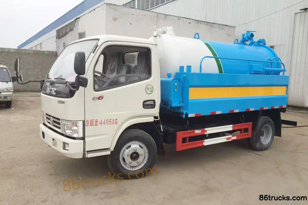Dongfeng Duolika D6 102hp 4X2(6 wheels) Cleaning and Suction Truck (Tianweiyuan Brand) Exterior (2) | 86Trucks
