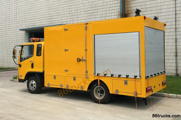 FAW Jiefang Hu V 120hp 4X2(6 wheels) High-flow Drainage Rescue Truck Exterior (2) | 86Trucks