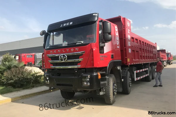 SAIC Hongyan Genlyon C500 Heavy Truck 390 hp 8X4(12 wheels) 8.5m Dump Truck Exterior (2) | 86Trucks
