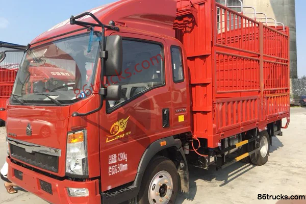 Sinotruk HOWO Hanjiang version standard 156 ch 4X2(6 roues) 3,85 m cabine avec couchette camion léger à ridelles Extérieur (2) | 86Trucks
