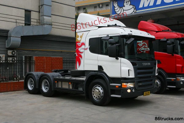 Scania série P camion lourd 320 ch 6X2(8 roues) tracteur routier (modèle P 320 6x2) Extérieur (3) | 86Trucks