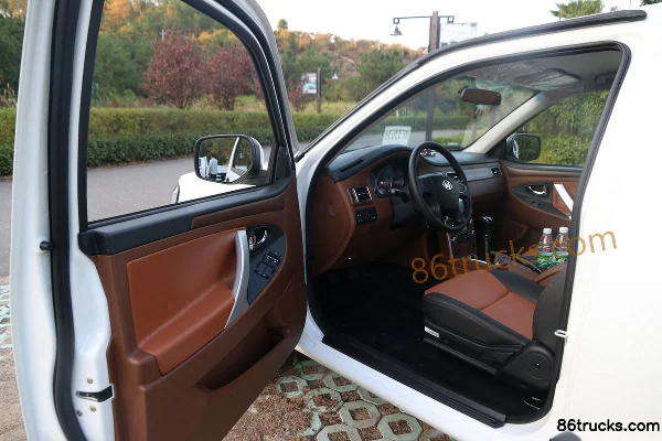 Qiling Auto T100 version luxe 2,2 L essence deux roues motrices pick-up monoplace Châssis (2) | 86Trucks