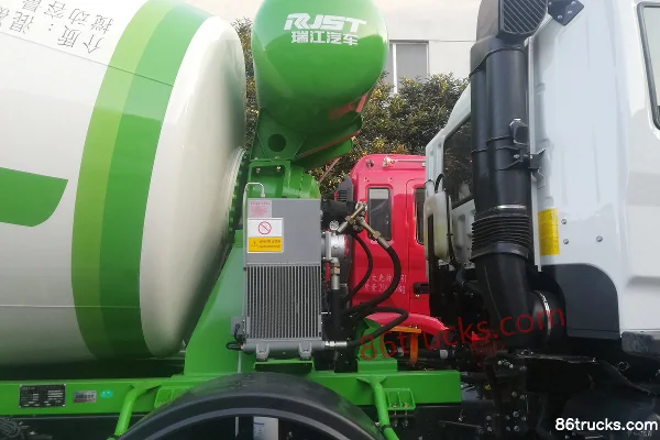 JAC Gallop K3 290hp 8X4(12 wheels) 7.75m³ concrete mixer truck (Ruijiang brand) Cab (1) | 86Trucks