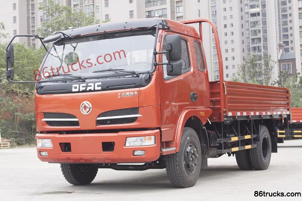Dongfeng F7 Super Power 2.4L Diesel 180 hp 4X2(6 wheels) Fast Gear 8-Speed 3.8m Semi-Cab Chassis Cargo Truck Exterior (3) | 86Trucks