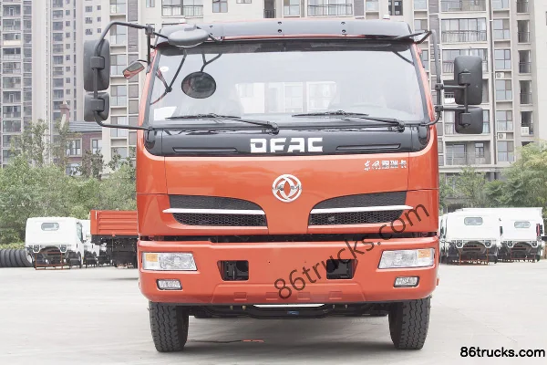 Dongfeng F7 Super Power 2.4L Diesel 180 hp 4X2(6 wheels) Fast Gear 8-Speed 3.8m Semi-Cab Chassis Cargo Truck Exterior (2) | 86Trucks