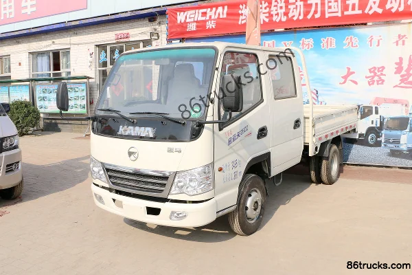 Kama Jinyunka 87 hp 4X2(6 wheels) 2.29m double-row flatbed light truck Exterior (3) | 86Trucks