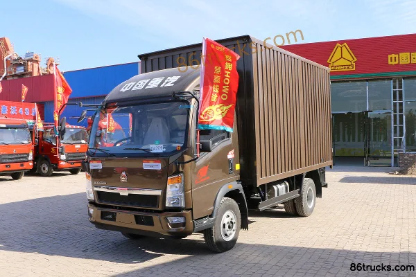 Sinotruk HOWO Hanwo 170hp 4X2(6 wheels) 4.15m Single Row Van Light Truck Exterior (3) | 86Trucks