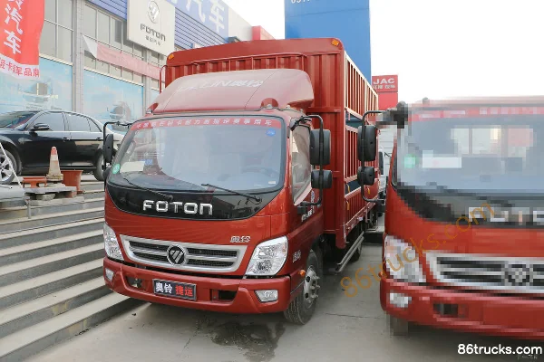 Foton Ollin Jiyun Classic Edition 143 hp 4X2(6 wheels) 4.23m Single Row Fence Cargo Truck Exterior (3) | 86Trucks