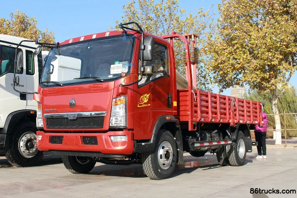 Sinotruk HOWO Hanjiang 143 hp 4X2(6 wheels) 4.165m single-row flatbed light truck Exterior (3) | 86Trucks
