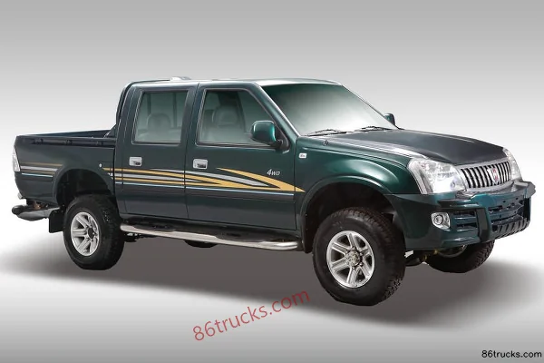 Jinbei Leilong Economy 2014 Long Wheelbase 2.2L Gasoline Double Cab Pickup Exterior (2) | 86Trucks