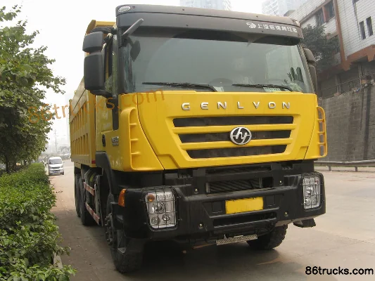 Hongyan Genlyon 340 hp 6X4(10 wheels) Dump Truck Exterior (3) | 86Trucks
