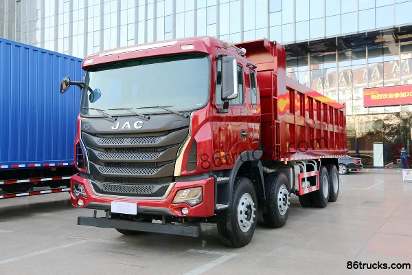 JAC Gallop K5X Heavy Truck 320 hp 8X4(12 wheels) 6.8m Dump Truck Exterior (3) | 86Trucks