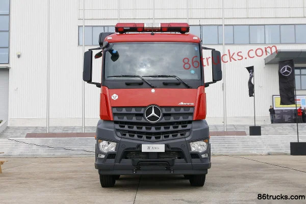 Mercedes-Benz New Arocs Heavy Truck 580hp 8X4(12 wheels) Fire Truck Chassis (Model 4158) Exterior (2) | 86Trucks