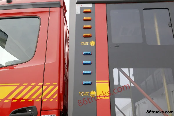 Mercedes-Benz New Arocs Heavy Truck 580hp 8X4(12 wheels) Fire Truck Chassis (Model 4158) Body (3) | 86Trucks