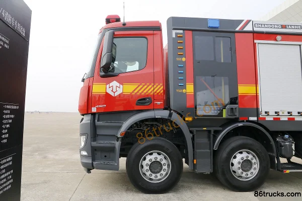 Mercedes-Benz New Arocs Heavy Truck 580hp 8X4(12 wheels) Fire Truck Chassis (Model 4158) Body (1) | 86Trucks