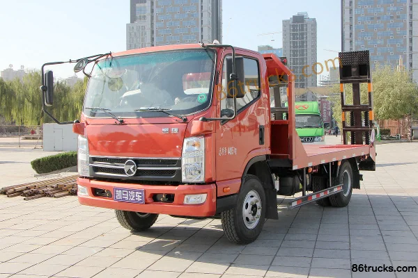 Kama Kaijie M6 129hp 4X2(6 wheels) Flatbed Truck Exterior (3) | 86Trucks
