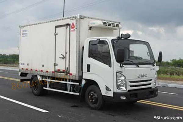 JMC Kaiyun version améliorée cabine large 116 ch 4X2(6 roues) camion frigorifique cabine simple 4 m Extérieur