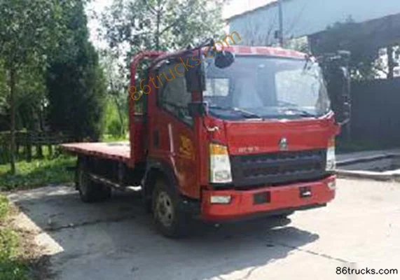Sinotruk HOWO Tongshuai version logistique 148 ch 4X2(6 roues) camion plateau Extérieur