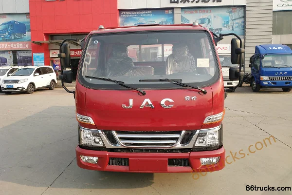JAC Junling V5 120 hp 4X2(6 wheels) 4.18m Single Row Flatbed Cargo Truck Exterior (2) | 86Trucks