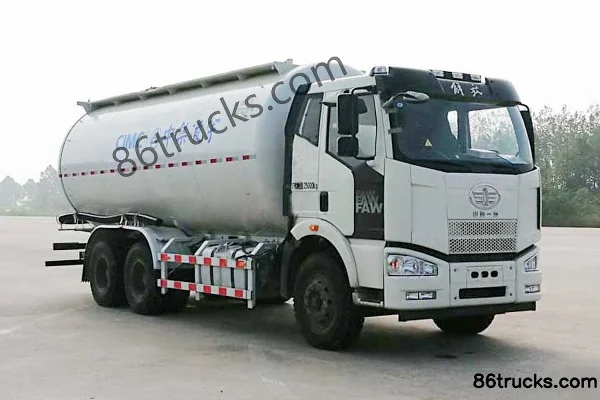 FAW Jiefang J6M 280 ch 6X4(10 roues) transporteur de matériaux en poudre à faible densité (marque Lingyu) Extérieur