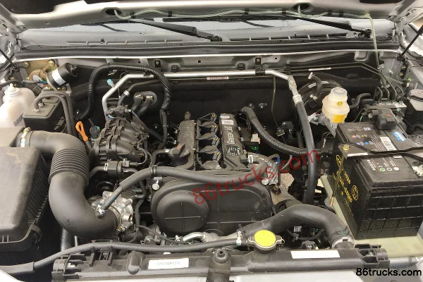 JAC V7 2018 Type Comfort 2.0L essence 147 ch 2 roues motrices Pick-up double cabine à empattement long (4GA3-3D) Châssis (2) | 86Trucks