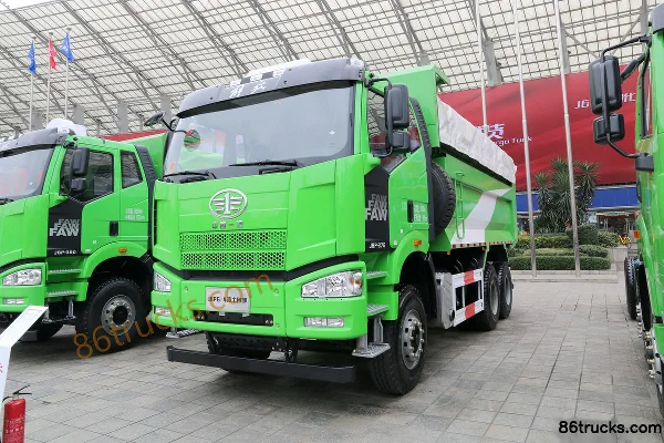 FAW Jiefang J6P Heavy Truck 375 hp 6X4(10 wheels) 5.6m Muck Dump Truck Exterior (3) | 86Trucks