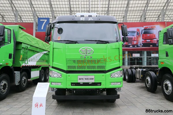 FAW Jiefang J6P Heavy Truck 375 hp 6X4(10 wheels) 5.6m Muck Dump Truck Exterior (2) | 86Trucks