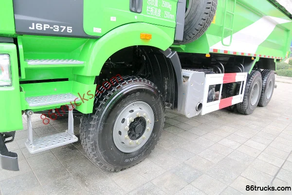 FAW Jiefang J6P Heavy Truck 375 hp 6X4(10 wheels) 5.6m Muck Dump Truck Chassis (2) | 86Trucks