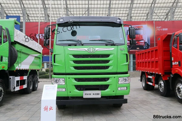 FAW Jiefang Qingdao Tian V poids lourd 350 ch 8X4(12 roues) camion benne 6,8 m Extérieur (2) | 86Trucks