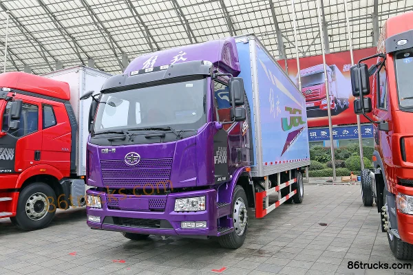 FAW Jiefang J6L Medium Truck Quality Smart Edition 180hp 4X2(6 wheels) 7.7m van cargo truck (Fast Gear) Exterior (3) | 86Trucks