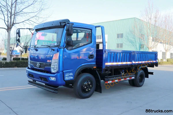 Shifeng Fengchi 87 ch 4X2(6 roues) Camion léger plateau à ridelles cabine simple 3,72 m Extérieur (3) | 86Trucks
