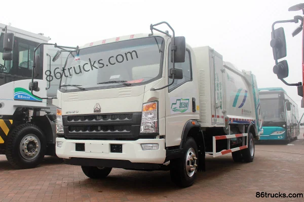 Sinotruk HOWO Tongshuai camion benne à ordures à hydrogène 4X2(6 roues) Extérieur (3) | 86Trucks