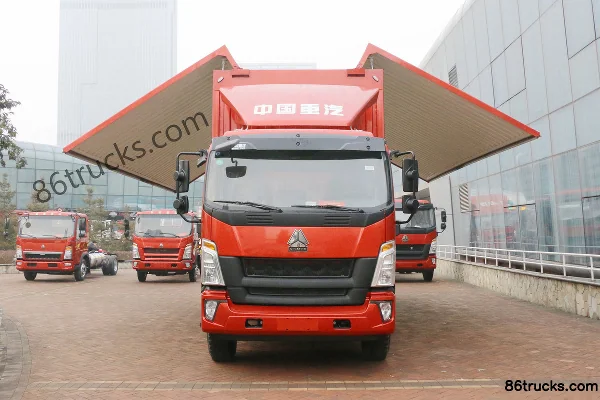 Sinotruk HOWO G5X camion porteur 220 ch 4X2(6 roues) 5,2 m cabine avec couchette, fourgon à rideaux latéraux (China VI) Extérieur (2) | 86Tr