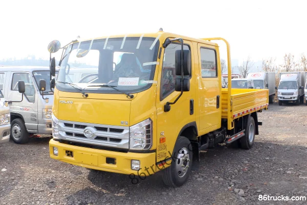 Foton Times H1 115hp 4X2(6 wheels) 3.12m Double Row Flatbed Light Truck Exterior (3) | 86Trucks