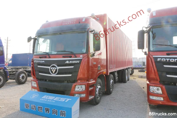 Foton Auman GTL 6 Series Heavy Truck 400hp 8X4(12 wheels) 9.6m Van Truck Exterior (3) | 86Trucks