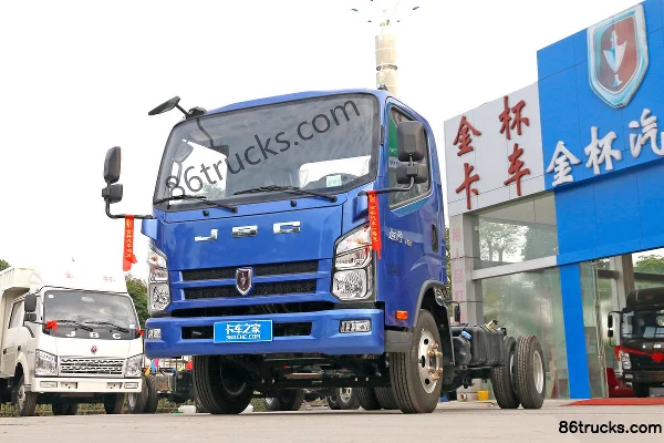 Jinbei Yunying 108 hp 4X2(6 wheels) 3.1m Double Row Van Light Truck Exterior (3) | 86Trucks