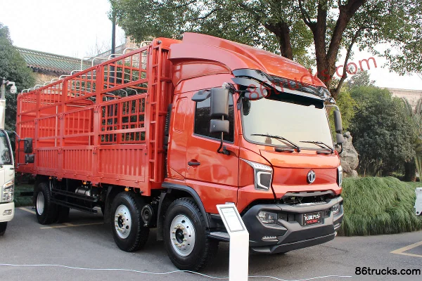 Feidi XH 245 hp 6X2(8 wheels) 7.7m Double Row Stake Truck with Half Roof Exterior
