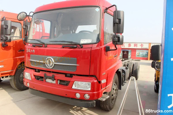 Dongfeng Commercial Vehicle Tianjin Medium Truck 180hp 4X2(6 wheels) 6.75m Semi-row Flatbed Cargo Truck Chassis Exterior (3) | 86Trucks