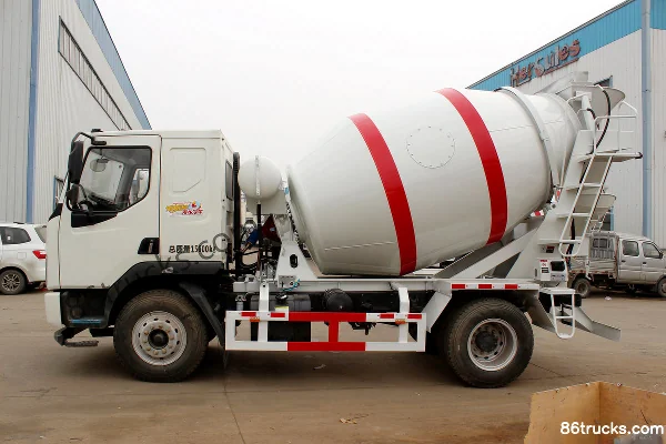 Dongfeng Liuqi Chenglong L3 160hp 4X2(6 wheels) 3.8m³ concrete mixer truck Exterior (3) | 86Trucks
