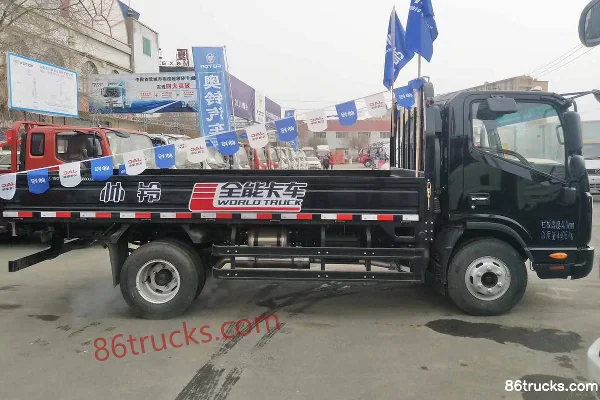 JAC Xin Shuailing H330 Style 143 ch 4X2(6 roues) camion léger à plateau de 4,18 m, cabine simple Extérieur (2) | 86Trucks