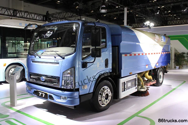 BYD T7 12 tonnes balayeuse électrique pure (marque Hualin) 4X2(6 roues) Extérieur (3) | 86Trucks