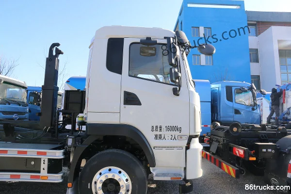 BYD T8 245 hp 4X2(6 wheels) electric hook-lift garbage truck (Hualin) Exterior (2) | 86Trucks