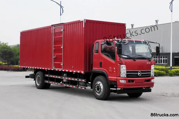 Kama Kaijie M8 180 hp 4X2(6 wheels) 7.8m Van Cargo Truck Exterior