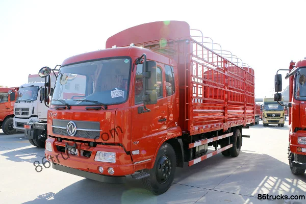 Dongfeng Commercial Vehicle Tianjin Medium Truck 160 hp 4X2(6 wheels) 6.75m Cage Cargo Truck Exterior (3) | 86Trucks